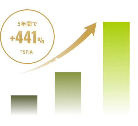 アメリカの競技人口グラフ