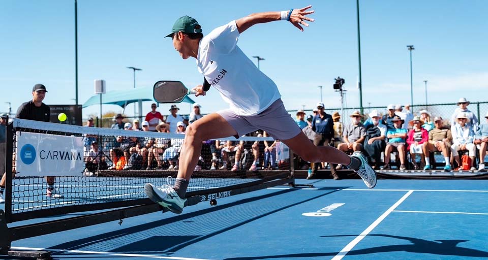 ピックルボールのプレイヤー