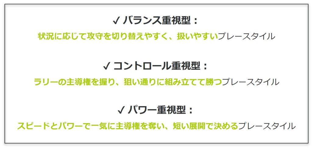 ピックルボールのプレースタイル
