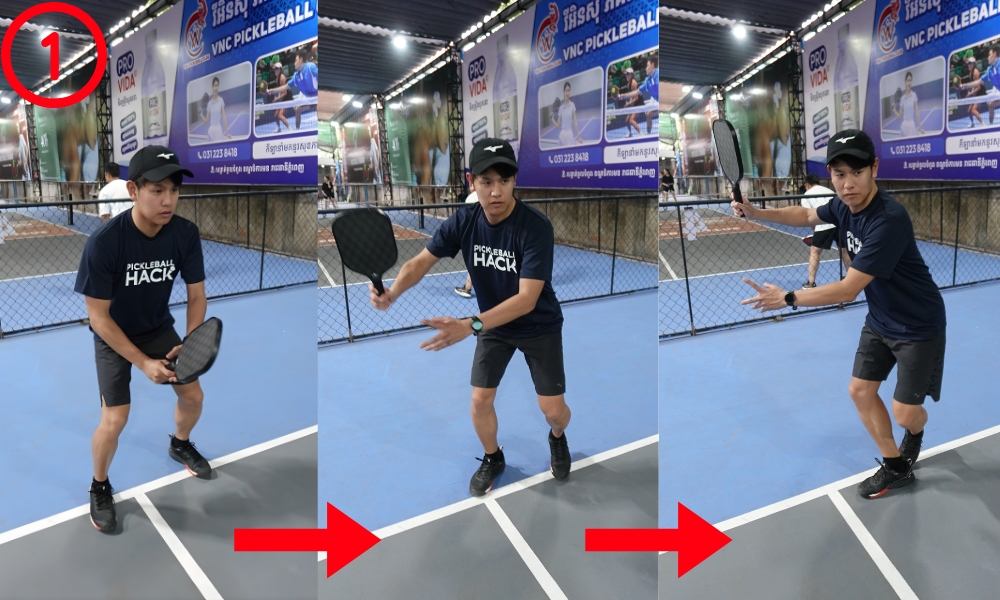 構え、テイクバック