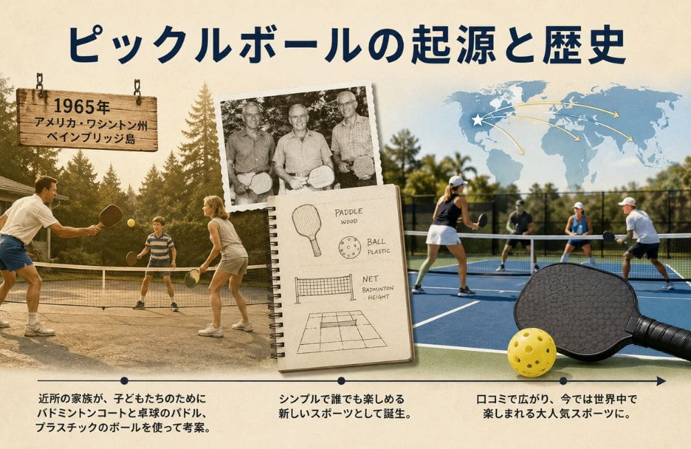 ピックルボールの起源と歴史