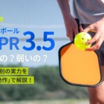 ピックルボールのDUPR 3.5はどのくらい?レート帯別の実力を「できる動作」で解説